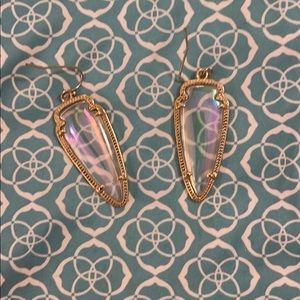 Kendra Scott Clear Iridescent Earrings